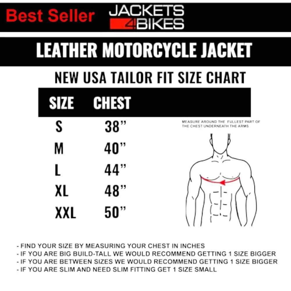 Motorcycle Jacket Natural Buffalo Leather CE Armor Ventilation